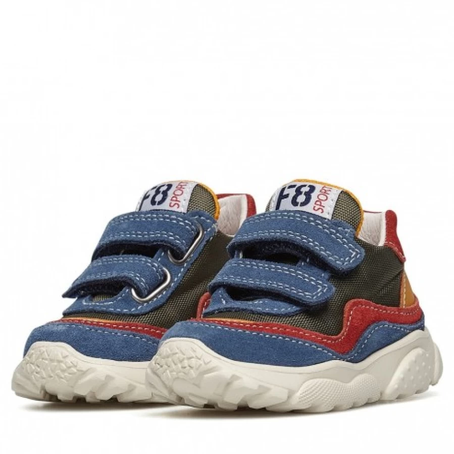 FALCOTTO Blue Suede Sneakers for Men - Comfortable Technical Fabric Shoes - Amantea Vl. Style
