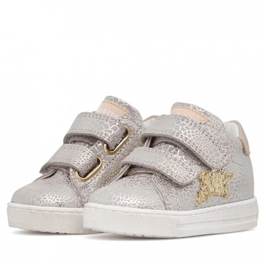 FALCOTTO Sasha VL Platinum Suede Sneakers for Women - Comfortable & Stylish Casual Shoes