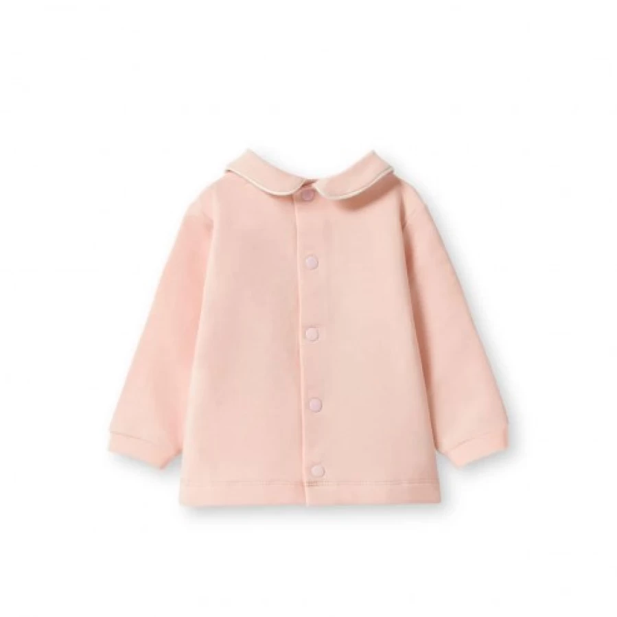 FALCOTTO Pink Teddy Bear Patch Sweatshirt - Vivy Cozy Pullover Hoodie