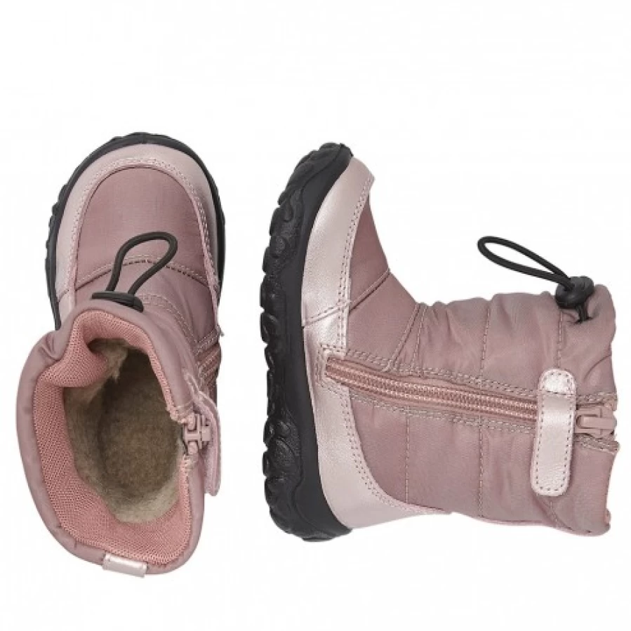 FALCOTTO Poznurr Winter Padded Boots for Kids - Soft Powder Pink, Warm & Comfortable