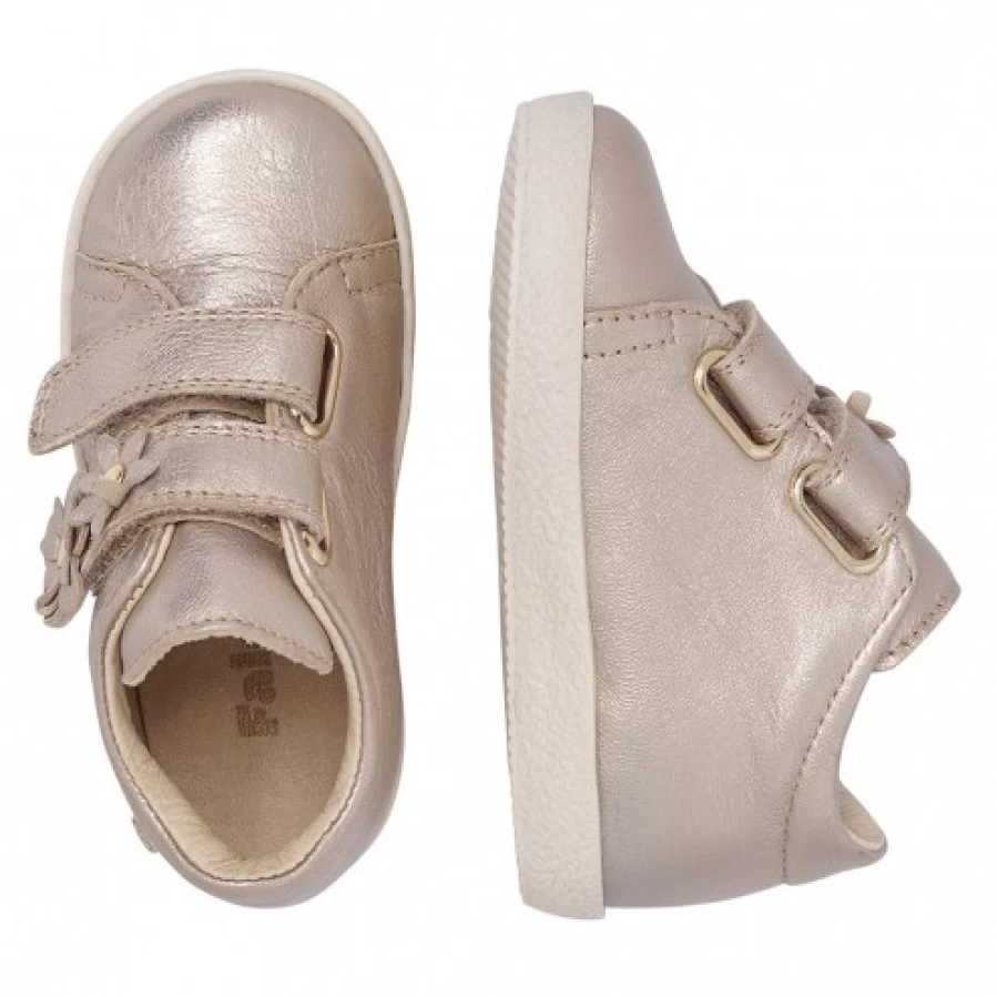 FALCOTTO Quiqua Powder Pink Leather Sneakers for Women - Comfortable & Stylish Casual Shoes