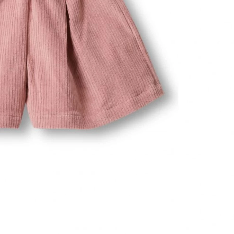 FALCOTTO Women's Pink Corduroy Trousers - Ellen High Waist Comfort Fit Pants